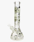 14" Infyniti Grapnic Glass Beaker Bong Glow in the Dark - INHALCO