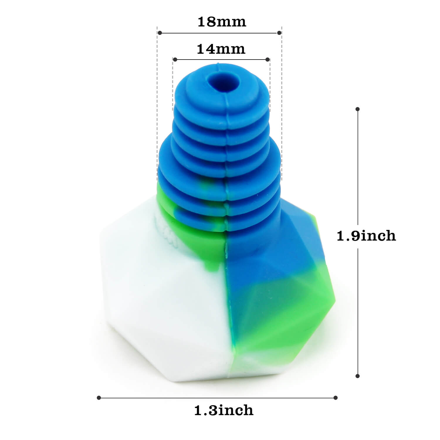 14mm/18mm dual use bong bowl size - INHALCO