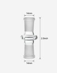 14mm Female to 14mm Female Glass Adapter - INHALCO