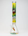 Rasta Man Classic Beaker Glass Bong