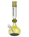 17 inch Dotted and Fumed Round Base Beaker Bong_5