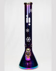 18 Infyniti Snowflake 7mm Metallic Glass Water Bong
