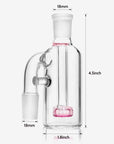 18mm Ash Catcher 90 Degree Pink Perc - INHALCO