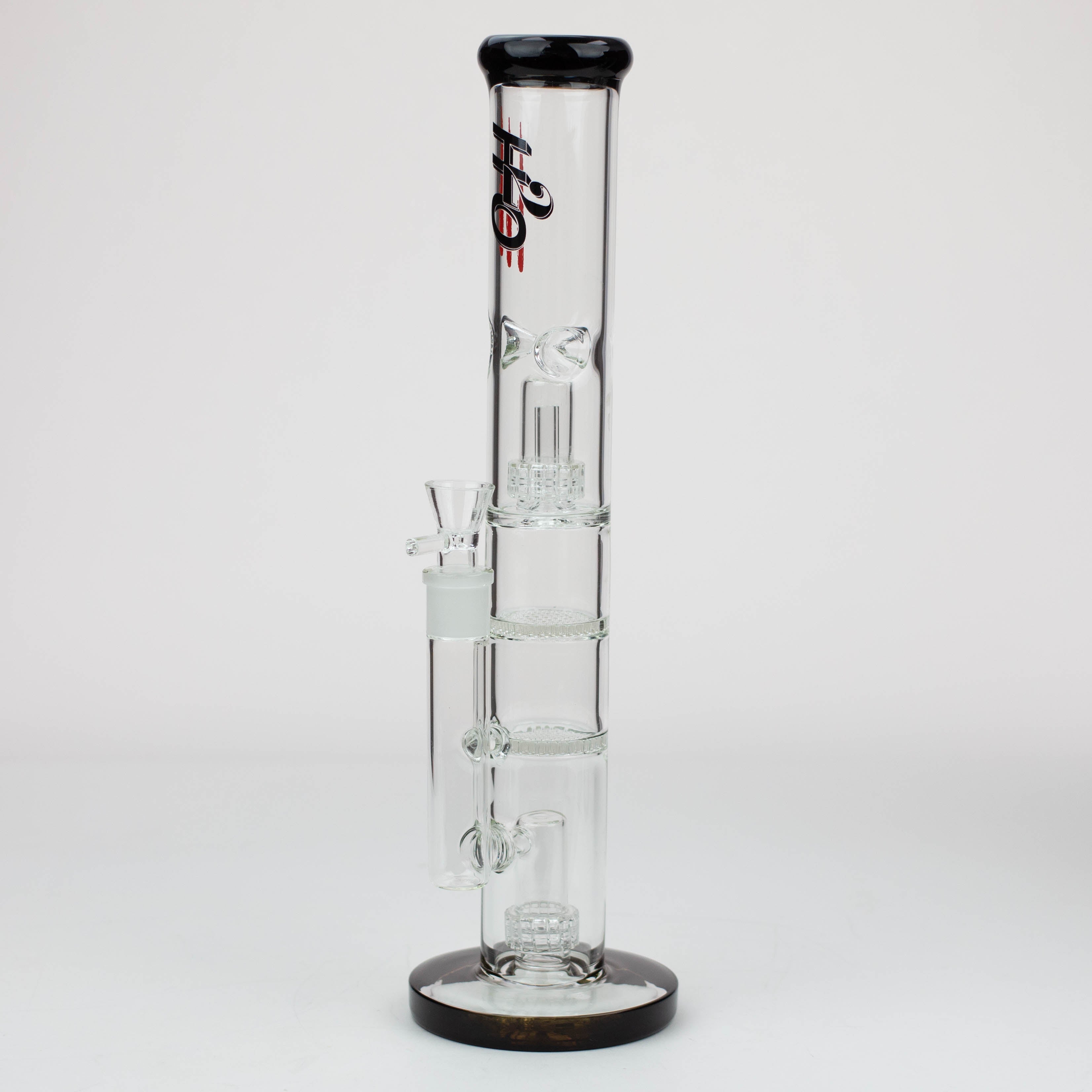 16&quot; H2O Dual Honeycomb diffuser Glass water bong [H2O-27]_6