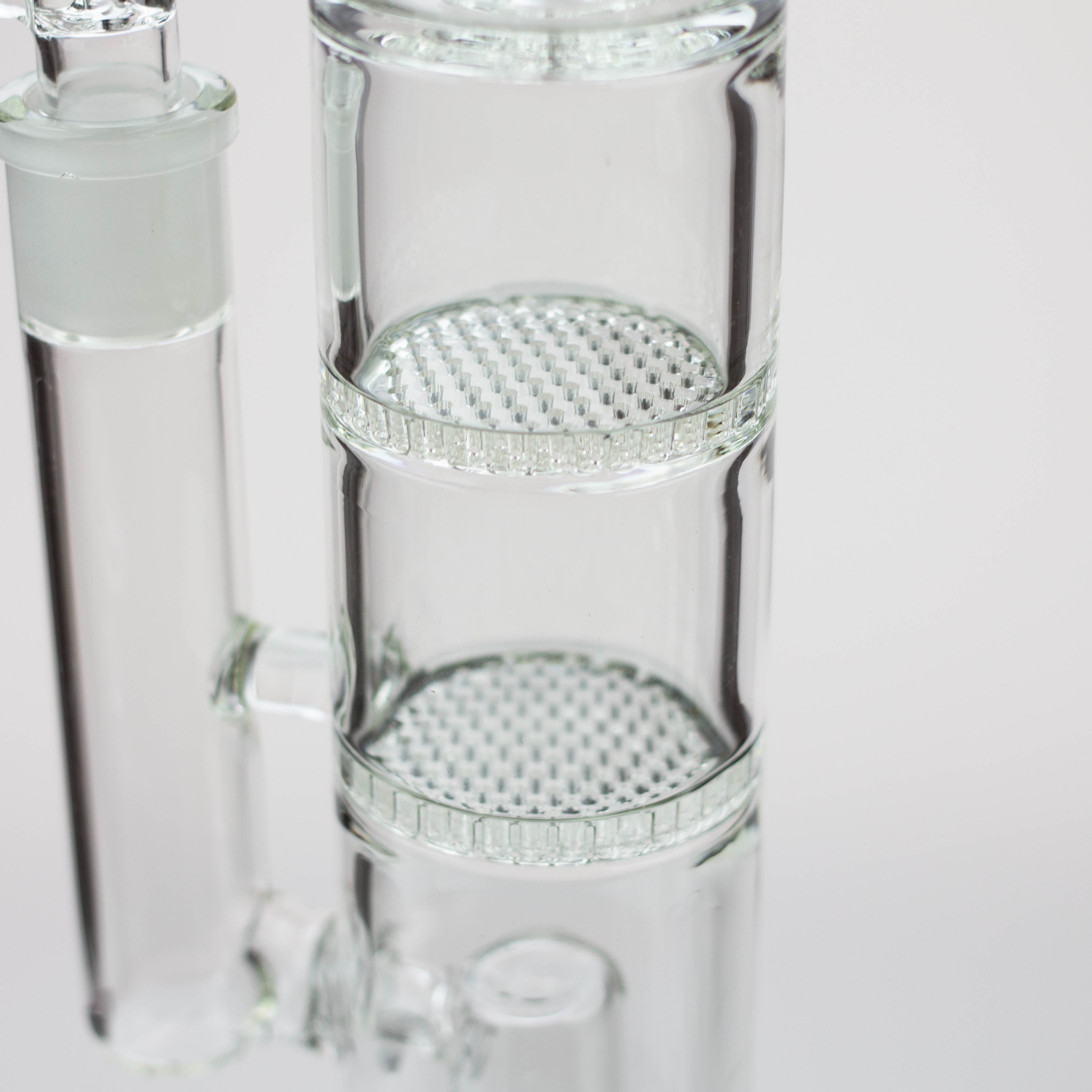 16&quot; H2O Dual Honeycomb diffuser Glass water bong [H2O-27]_1