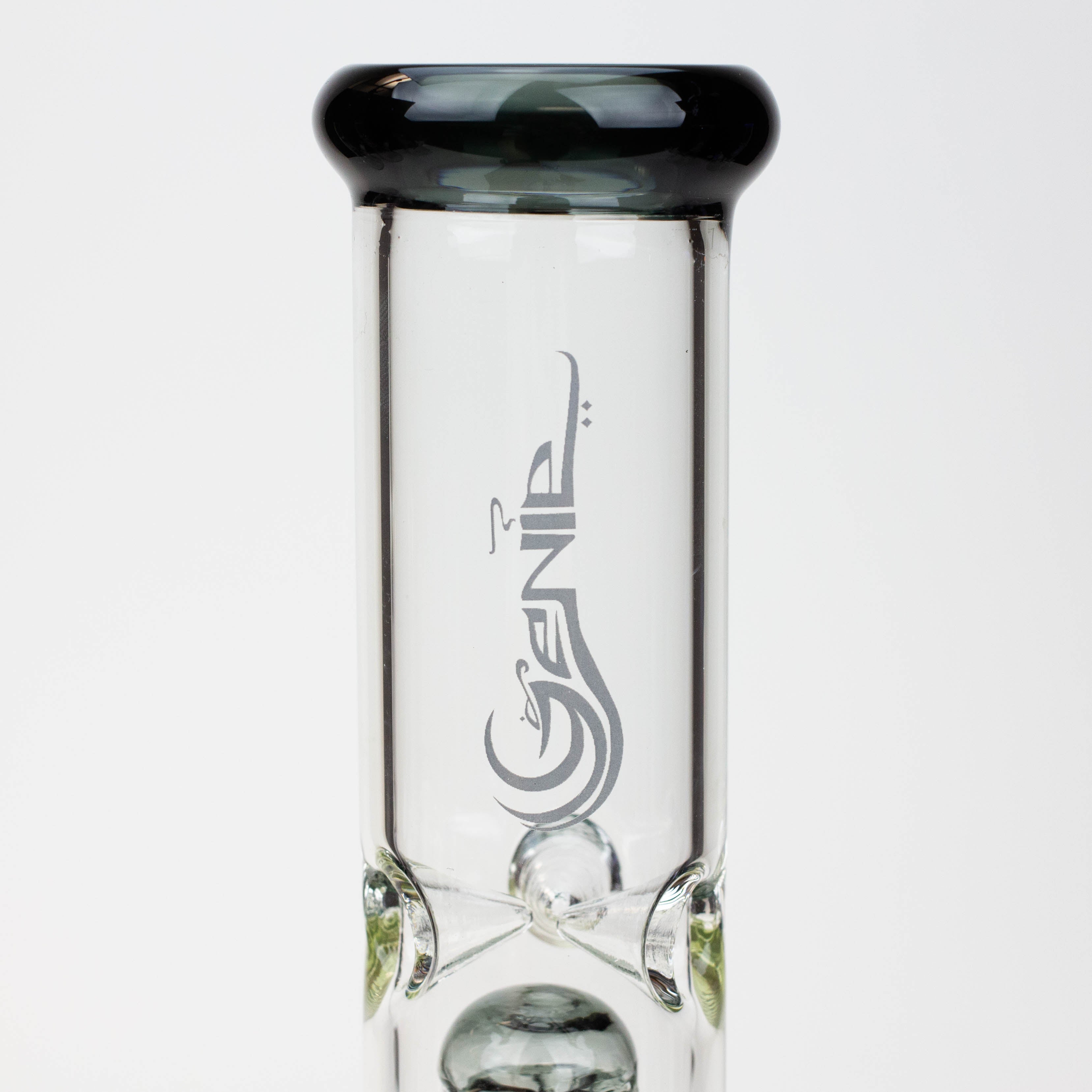 12" Genie-Tree arms color accented glass water bong_1