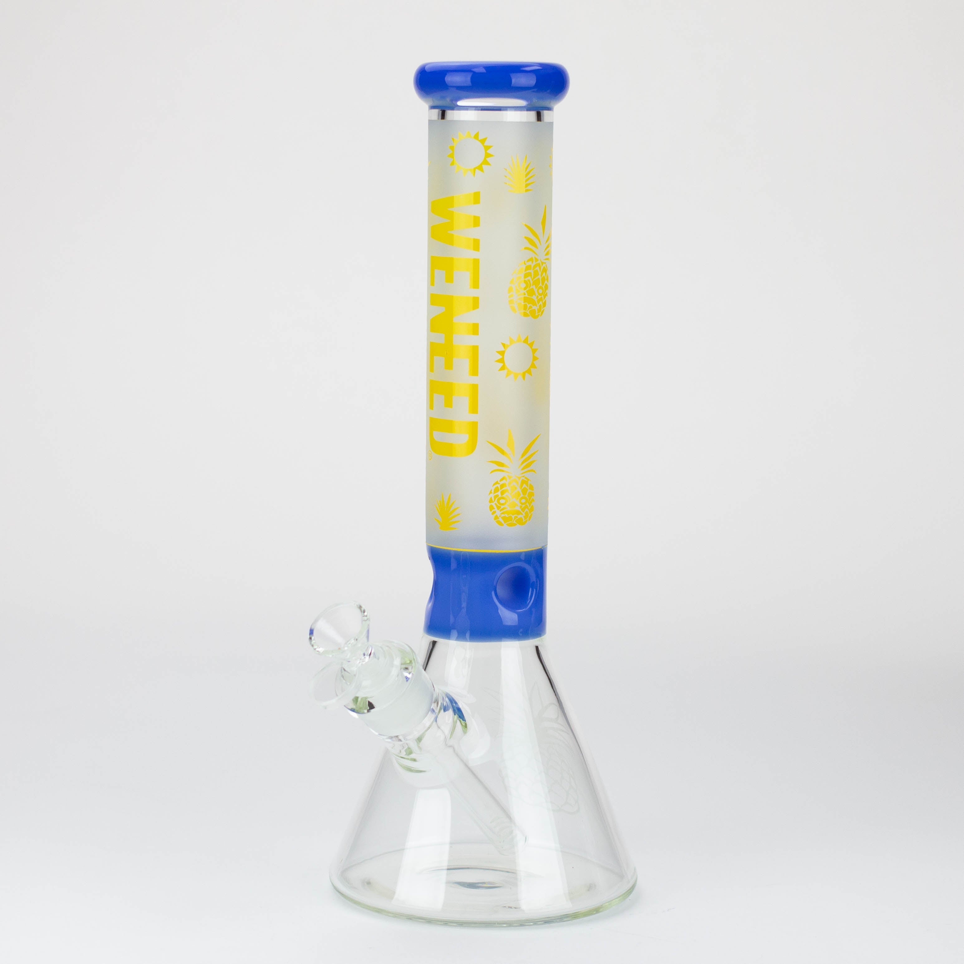WENEED®-14" Weneed Frosted Pineapple 7mm Glass Bong_3