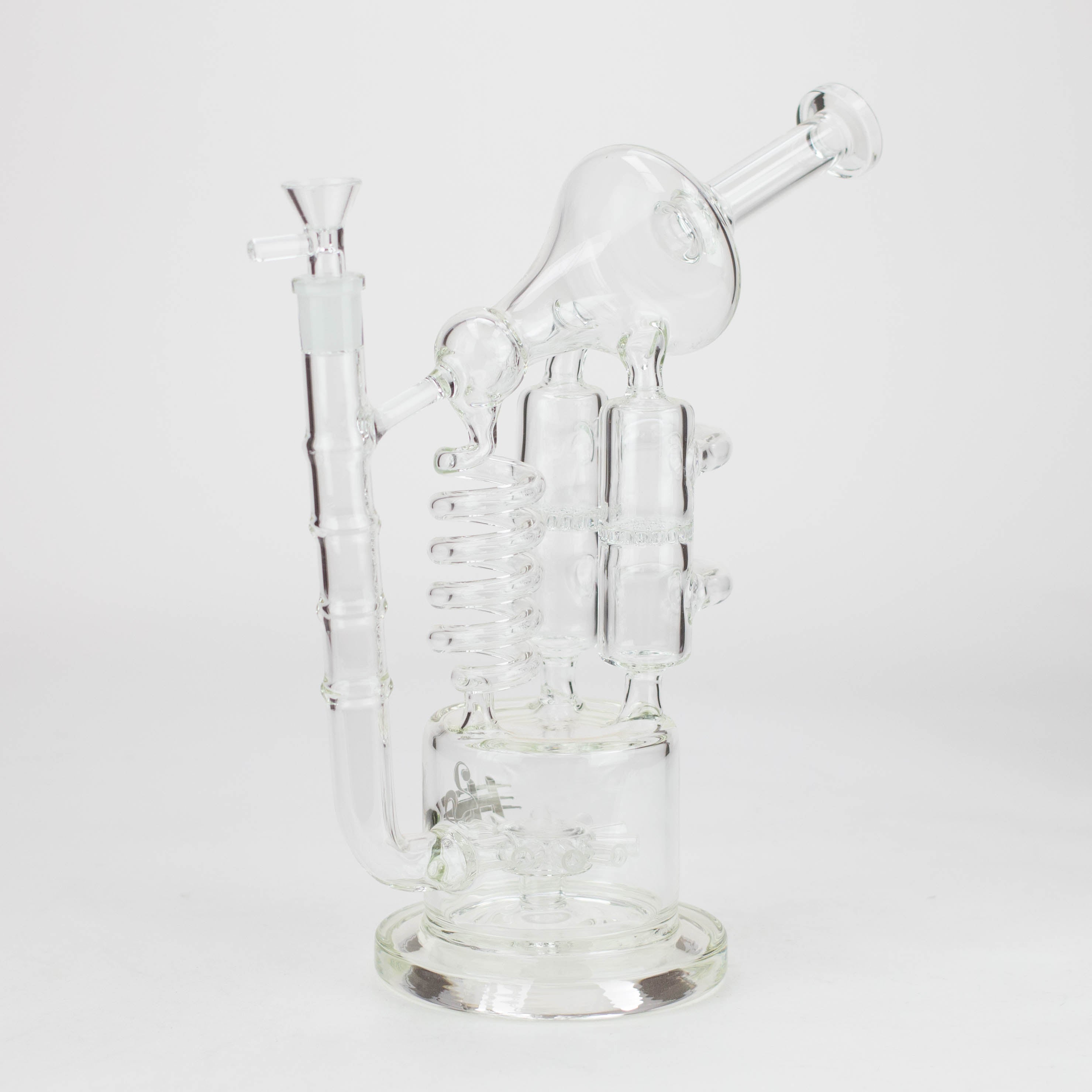 12" Coil Glass water recycle bong_0