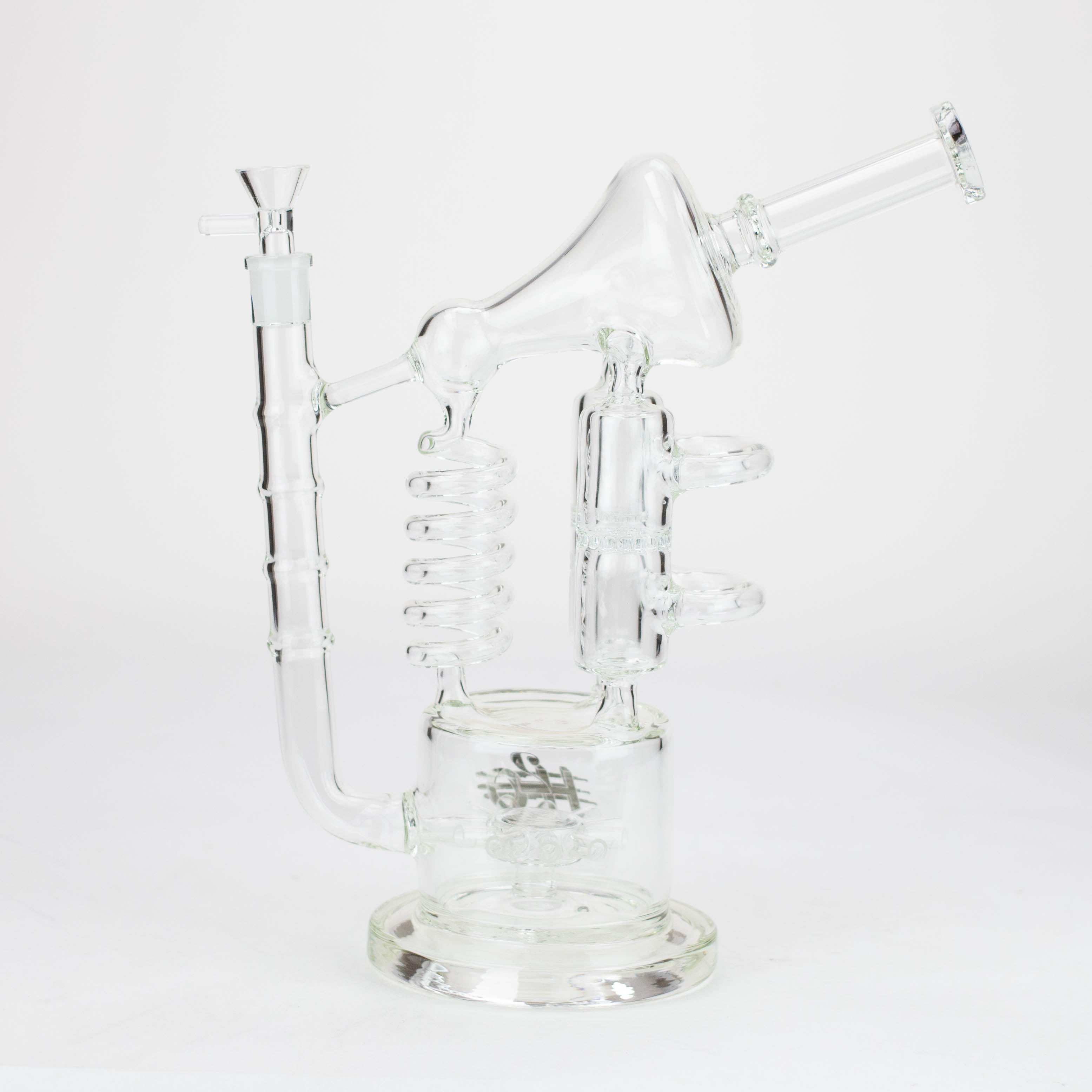 12" Coil Glass water recycle bong_2
