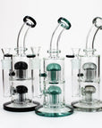 10" Glass Bubbler with Dual 8-Arms Perc_0
