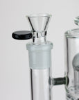 10" Glass Bubbler with Dual 8-Arms Perc_8