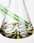 WellCann | 14" 7mm Beaker Bong with Thick Decal Base - Black x Green v2_6