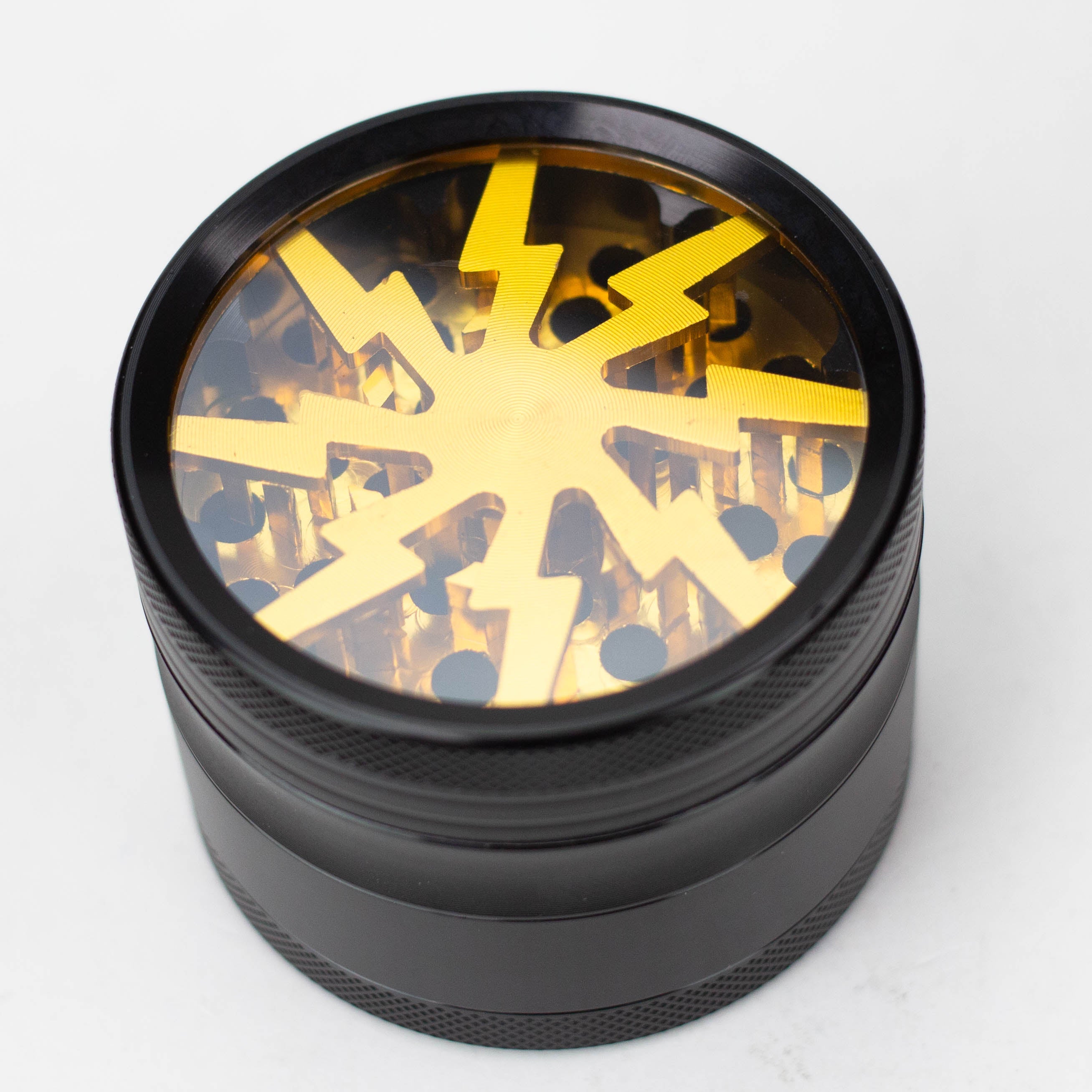 2.5&quot; Lightning Aluminum Grinder 4 Layers with color acrylic window [GA021]_5
