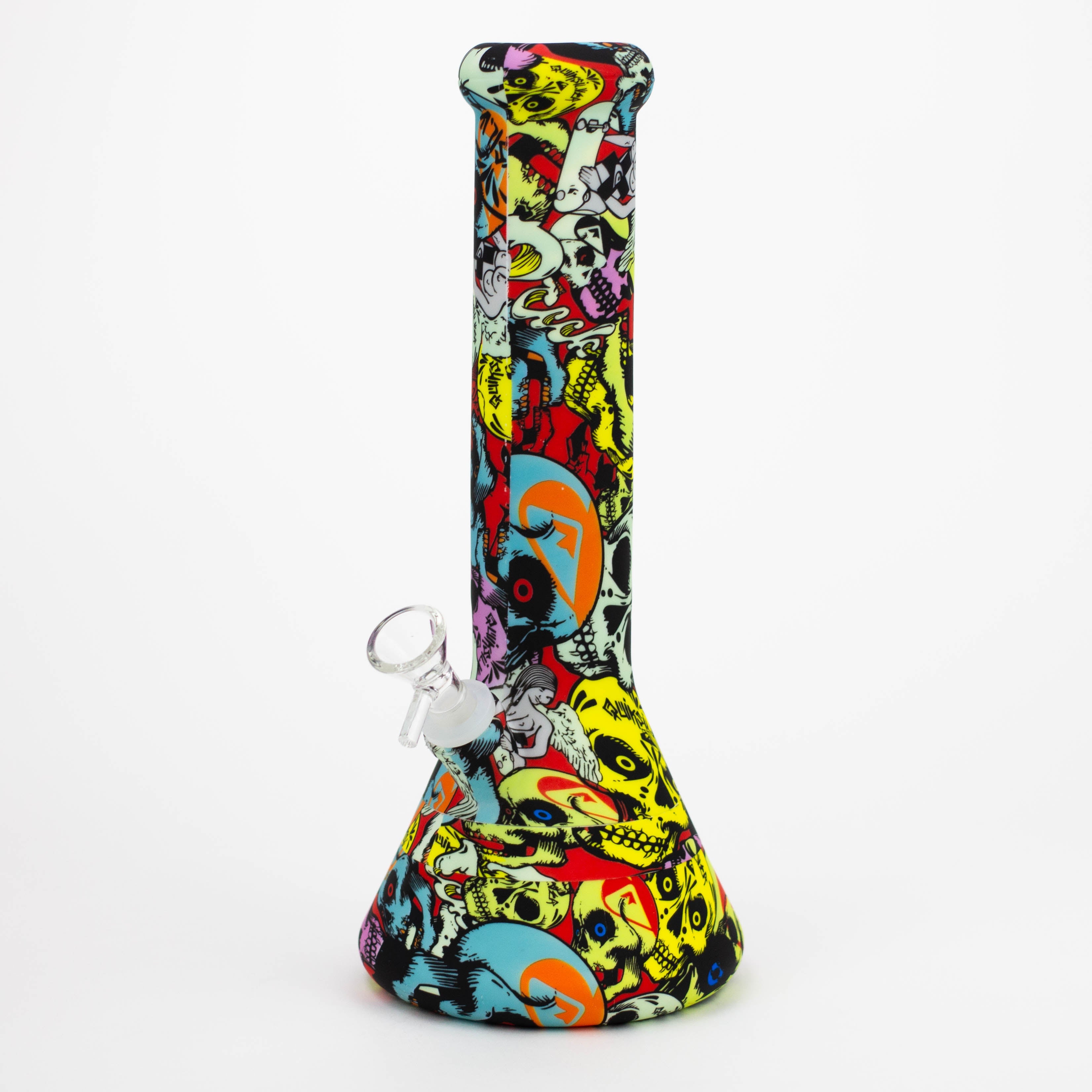 12" Silicone Bong  with Assorted Graphics_2