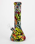 12" Silicone Bong with Assorted Graphics_3