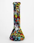 12" Silicone Bong with Assorted Graphics_4