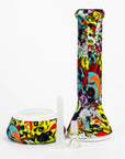 12" Silicone Bong with Assorted Graphics_1