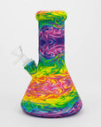 8" Silicone Bong With Assorted Graphics_3