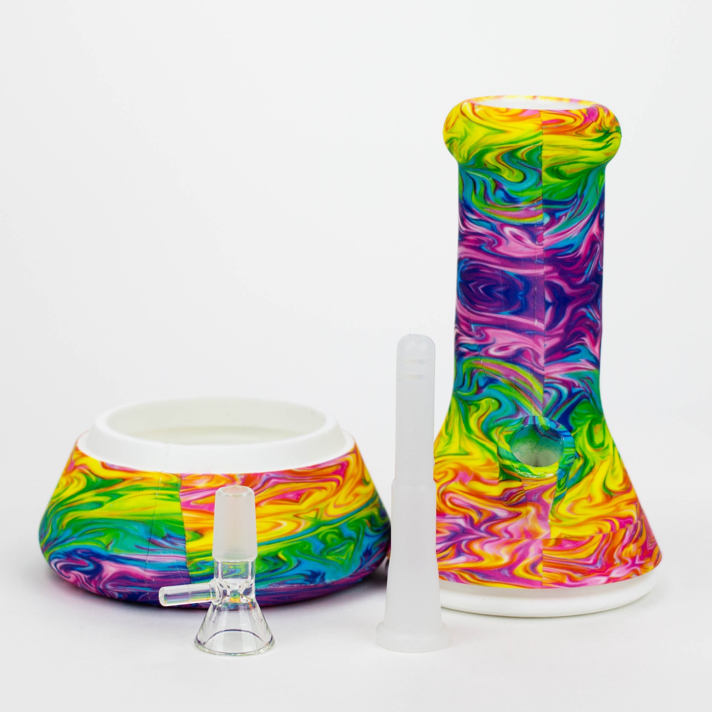 8" Silicone Bong With Assorted Graphics_1