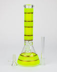 10" Yellow glass water bong_7