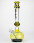 17 inch Dotted and Fumed Round Base Beaker Bong_5