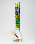 Rasta Man Classic Beaker Glass Bong