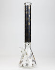 19.5" Gold leaf 9 mm glass water bong