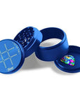 4 Piece Weed Grinder Blue