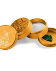 4 Piece Aluminum CNC Grinder Gold