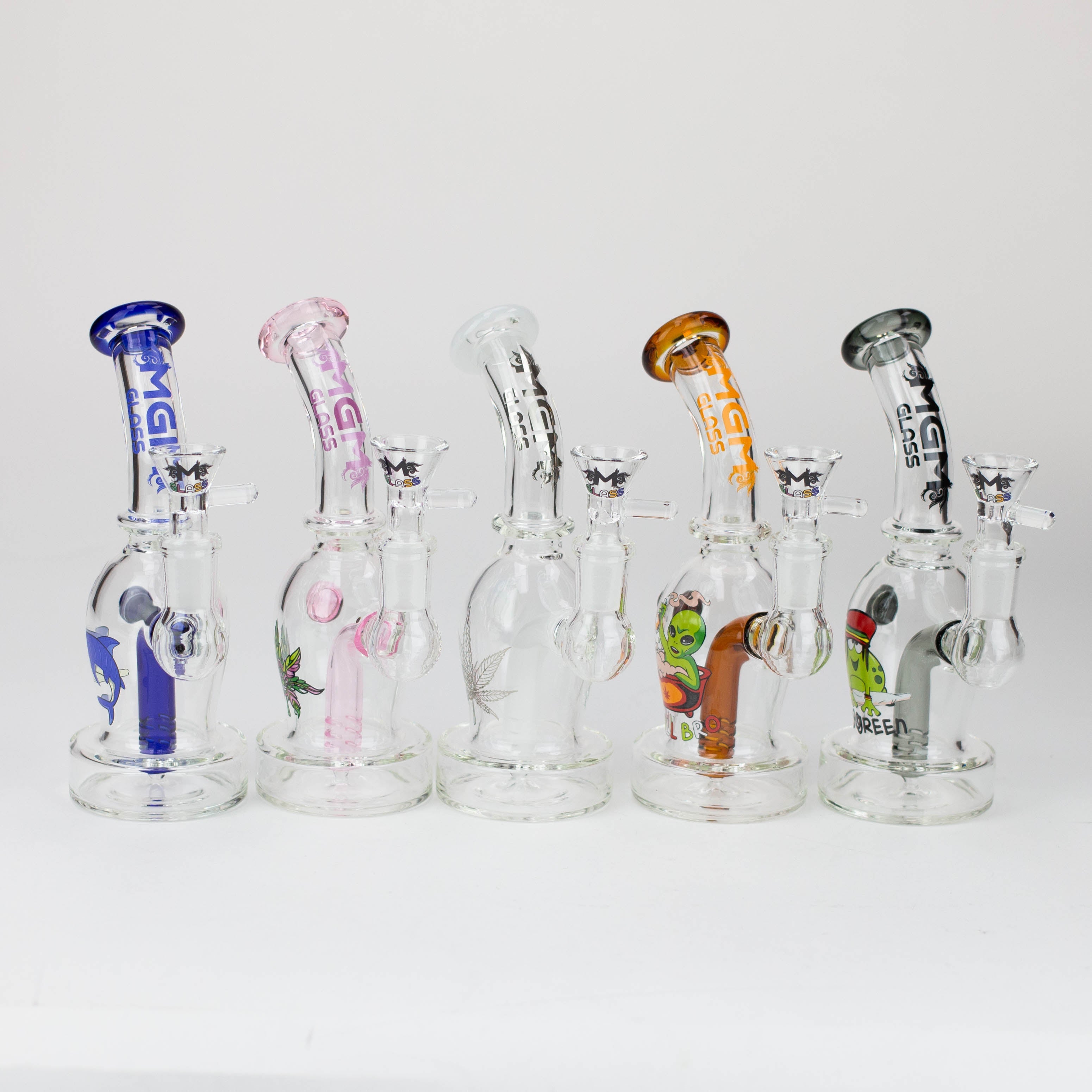6.5&quot; MGM Glass Alien Graphic Dab Rig