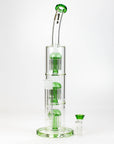 16" Infyniti Triple tree arms percolator glass bong-Gr