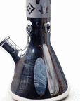 16" Luxury pattern 7 mm metallic beaker bong