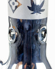 16" Luxury pattern 7 mm metallic beaker bong