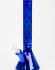 16" Luxury pattern 7 mm metallic beaker bong