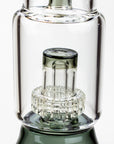 15" Infyniti showerhead percolator with splash guard glass bong