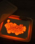 Sticky Icky Glow LED Tray with Smellproof Lid