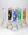 14" Infyniti Leaf Glow in the dark 7 mm glass bong