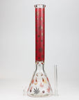 19.5" Gold leaf 9 mm glass water bong