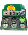 Skull shape glass ashtray Box of 6_4
