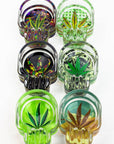 Skull shape glass ashtray Box of 6_3