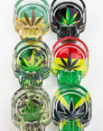 Skull shape glass ashtray Box of 6_9