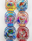 Skull shape glass ashtray Box of 6_5