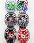 Skull shape glass ashtray Box of 6_7