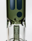 15" Infyniti showerhead percolator with splash guard glass bong