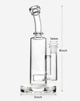 Seed Of Life Perc Straight Water Pipe - INHALCO
