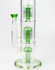 16" Infyniti Triple tree arms percolator glass bong-Gr
