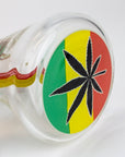 Rasta Man Classic Beaker Glass Bong