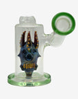 9" Mean Face Character Dome Incline Dab Rig Bong - INHALCO