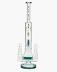 18" AQUA Dual Joint Showerhead Pecolator Glass Water Bong