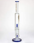 18" AQUA Dual Joint Showerhead Pecolator Glass Water Bong